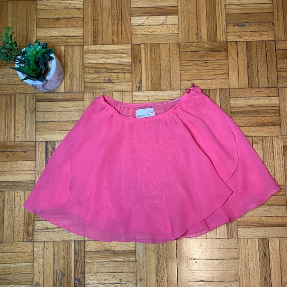 Lightweight Pink Layered Girls Ballet Dance Skirt - Picture 1 of 7